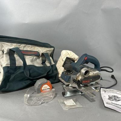 Lot 137 | Bosch Planer 1594 With Side Bag, Tool Bag & More
