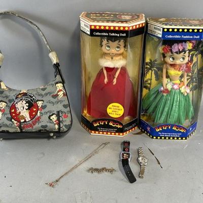 Lot 335 | Vintage Betty Boop Lot: Dolls, Handbag, & More

