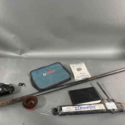 Lot 199 | 71 Inch Hex Rod, Trailer Hitch & Lock & More
