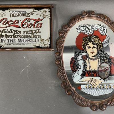 Lot 296 | Vintage Coca-Cola Ad Mirrors 1960s & 70s
