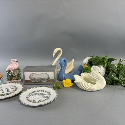 Lot 70 | Vtg Crystal Peanut Dish, Shakers, More
