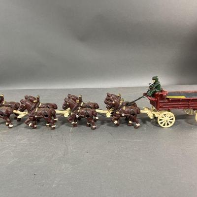 Lot 224 | Coca-Cola Cast Iron Carriage & Eight Horses
