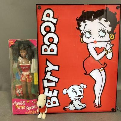 Lot 235 | Coca-Cola Barbie & Snoopy & Betty Boop Light
