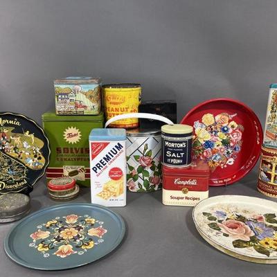 Lot 16 | New & Vintage Tins & Trays
