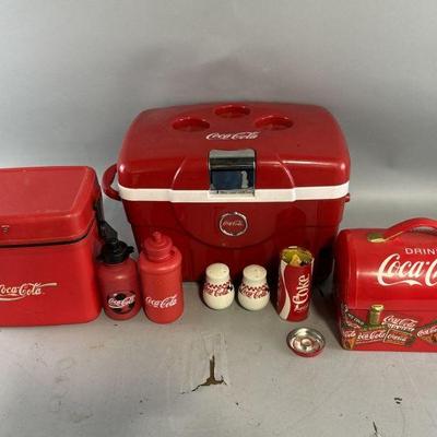 Lot 315 | Vintage Coca-Cola Cooler, Cookie Jar, Radio & More
