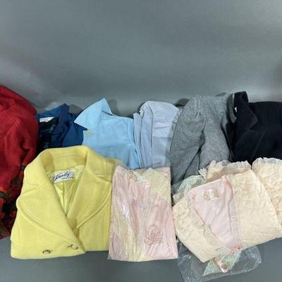 Lot 78 | Vintage Coats, Bed Jacket & Nightgown
