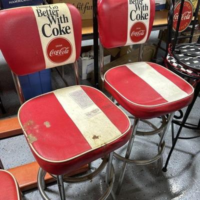 Lot 253 | 2 Retro Style Coca Cola Chairs
