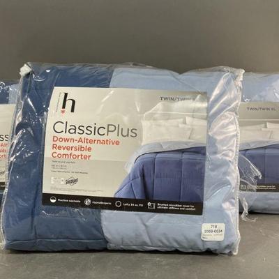 Lot 360 | New 3 Twin/Twin XL Reversible Comforters
