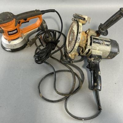 Lot 134 | Vintage Sanders: Ridgid & Porter Cable
