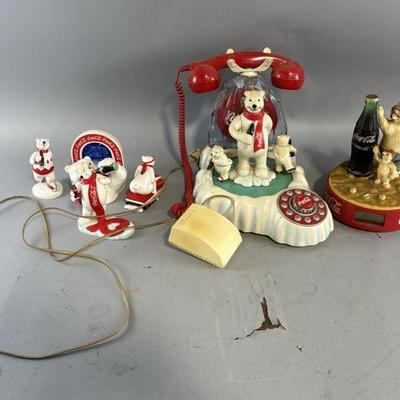 Lot 305 | Vintage Coca-Cola Polar Bear Items
