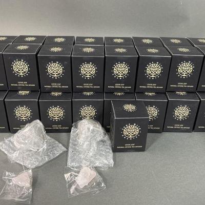 Lot 422 | 41 Rose Quartz Tea Strainers
