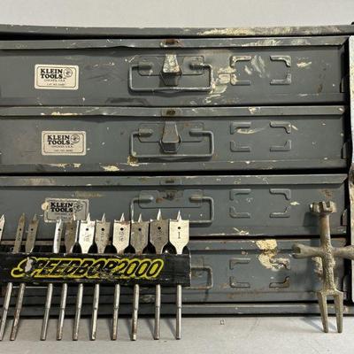 Lot 217 | Vintage Klein Tools Toolbox & More
