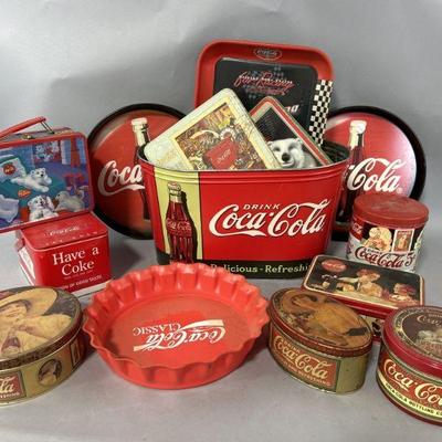 Lot 105 | Coca Cola Lunchbox, Trays, Tins & More
