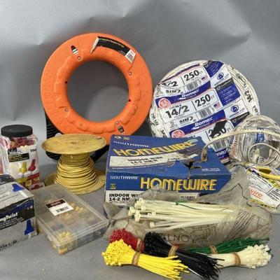 Lot 168 | Indoor Bundles Wire, Wing Twists, Zip Ties & More
