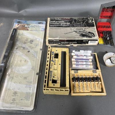 Lot 175 | Router Guide, Drill Jigs & Bits, Countersinks
