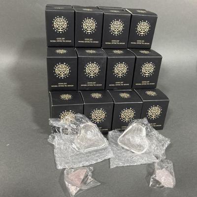 Lot 418 | 50 Rose Quartz Tea Strainers
