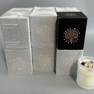 Lot 417 | 12 New Amethyst Crystal Infused Candles
