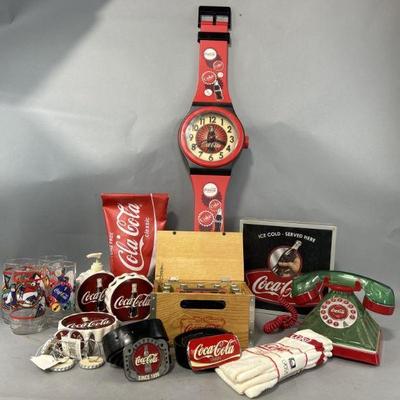 Lot 210 | Coca Cola Home Decor, Wearable Items & More
