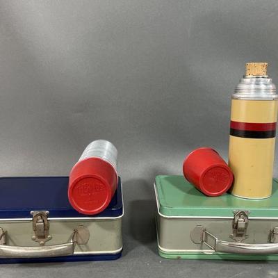Lot 13 | Pair of 1950s Thermos Lunch Boxes
