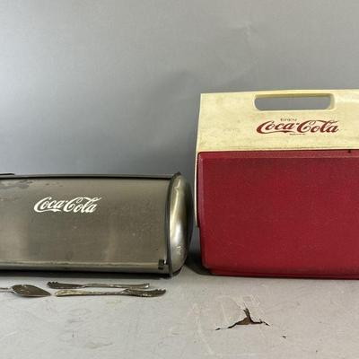 Lot 353 | Vtg Coca-Cola Cooler & More

