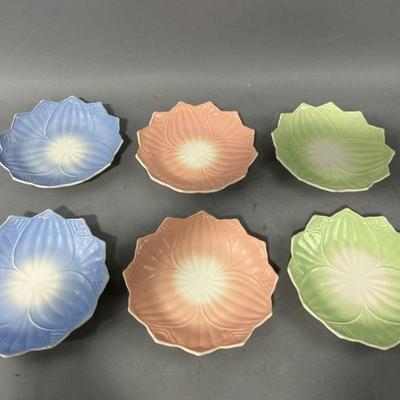 Lot 59 | 1930s Anchor Hocking Fire King Lotus Flower Plates
