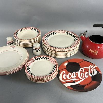 Lot 202 | Vintage Coca-Cola Plates, Shakers, & More
