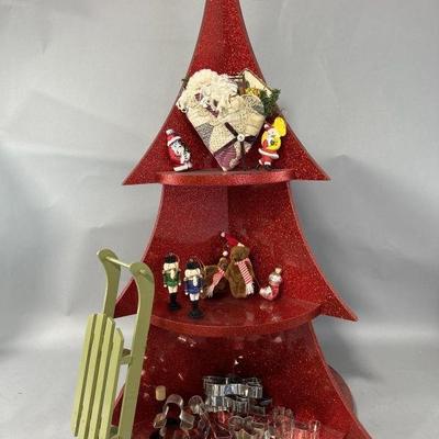 Lot 71 | Holiday Tree, Ornaments, Cookie Cutters & More

