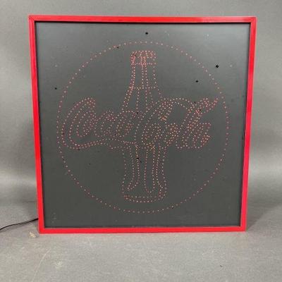 Lot 100 | Coca-Cola Fiber Optics Logo Light
