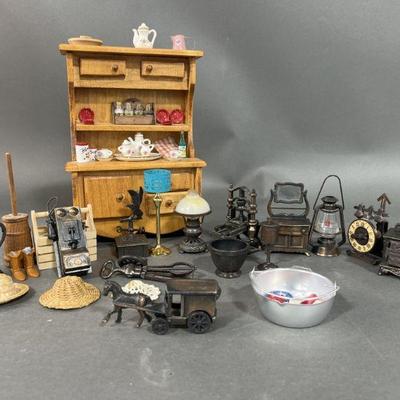 Lot 74 | Doll House Furniture & Items & Pencil Sharpener
