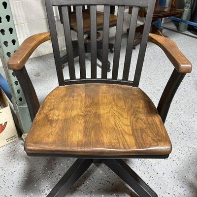 Lot 292 | Antique Wood Office School Chair
