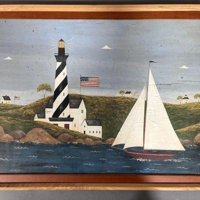 Lot 285 | Large Framed Warren Kimble Landscape Print
