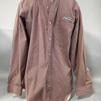 Lot 325 | Vintage Coca Cola Long Sleeve Button Up
