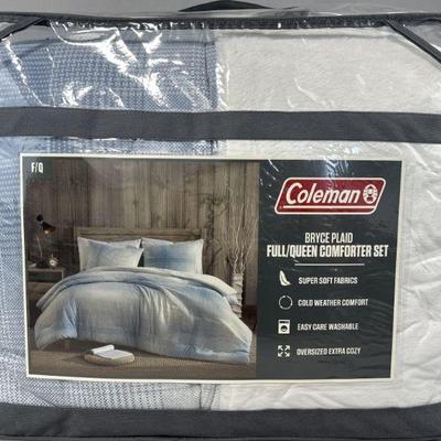 Lot 368 | New Coleman Bryce Plaid Full/Queen Comforter Set
