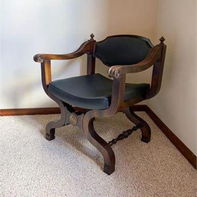 Mid Century Savonarola Style Chair .jpg