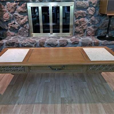 Mid Century Marble Inset Coffee Table .jpg