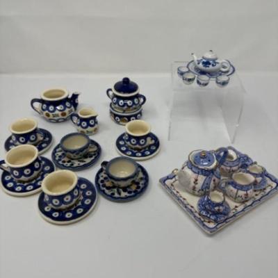 Sale Photo Thumbnail #25: 3 mini tea sets-Online Auction