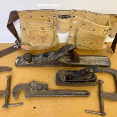 Sale Photo Thumbnail #12: Antique Tools and Tool belt-Online auction