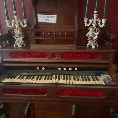 Sale Photo Thumbnail #13: Antique Pump Organ