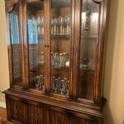 Sale Photo Thumbnail #45: China Hutch with glass shelves and storage below