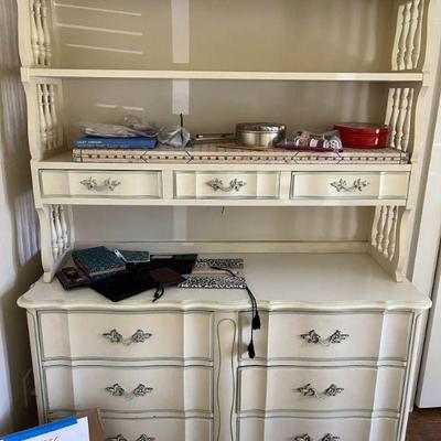 Sale Photo Thumbnail #42: 2 piece French Provincial Dresser part of a set with Queen Bed.