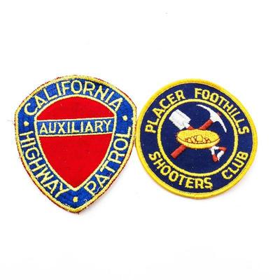 2 Club Patches - California Highway Patrol - Placer Foothills Shooters