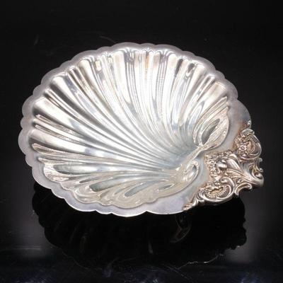 Baroque By Wallace Silver Plated Clam Shell Bowl