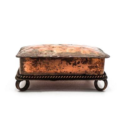 Vintage Gregarian Copper Hammered Trinket Box