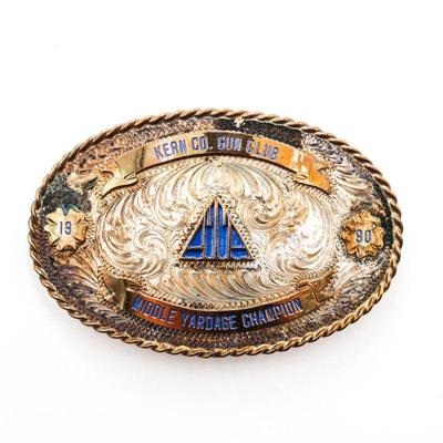 Siskiyou Buckle Co. 1983 Wild Ducks Pewter Belt Buckle