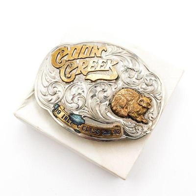 Silver State Silver SSS German Silver Belt Buckle