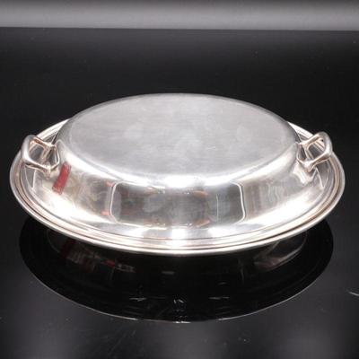 Gorham Silver Plated Oval Lidded Serving Dish