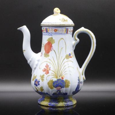 AMM Majolica Italy Pottery Coffee Pot