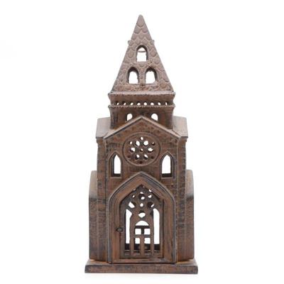 Vintage Cast Iron Cathedral Lantern