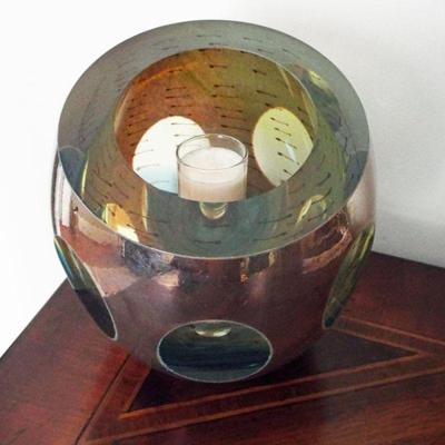 THICK WALLED ORB W/ METALLIC DESIGN