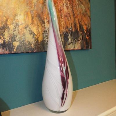 SIGNED ARTIST ART GLASS PIECE